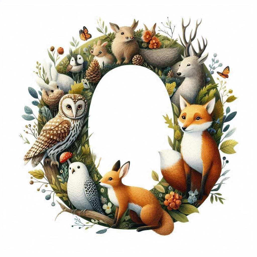 Woodland Animals Letter O by Kim Lester - Full Drill Diamond Painting - Specially ordered for you. Delivery is approximately 4 - 6 weeks.