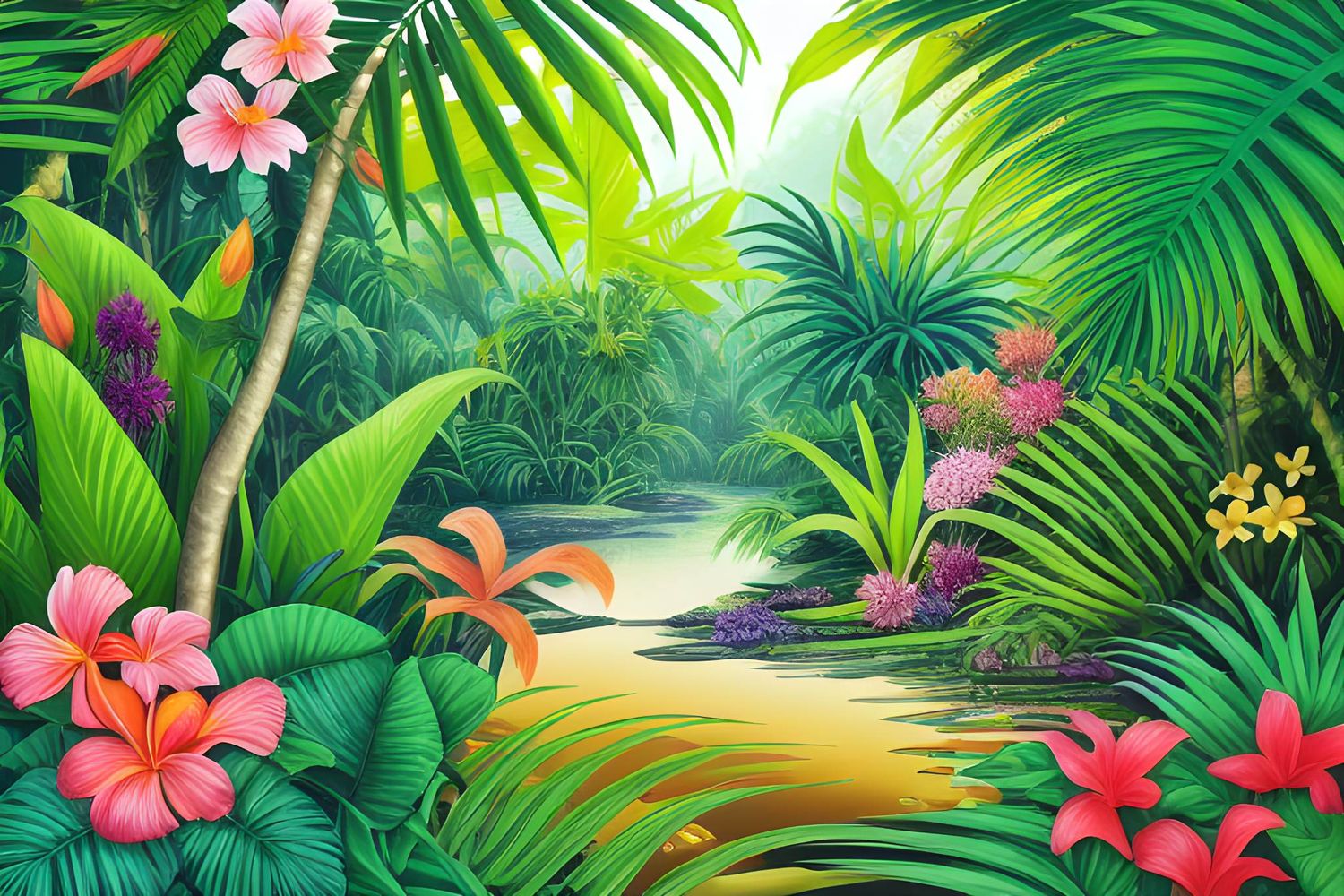Tropical Scenery 1035 - Specially ordered for you. Delivery is approximately 4 - 6 weeks.