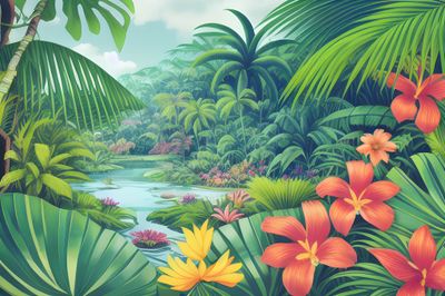 Tropical Scenery 1037 - Specially ordered for you. Delivery is approximately 4 - 6 weeks.