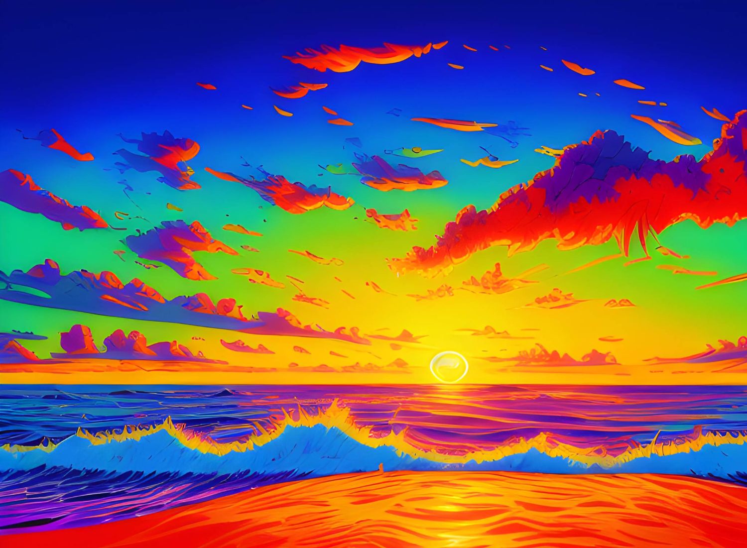 Sunset Ocean M517 - Specially ordered for you. Delivery is approximately 4 - 6 weeks.