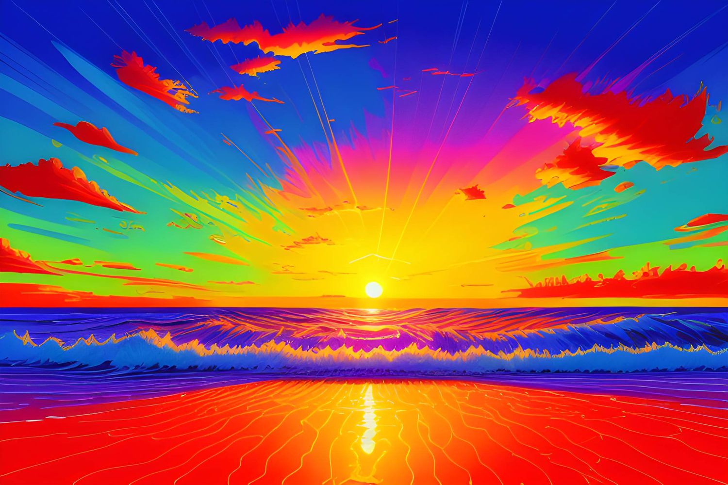 Sunset Ocean M519 - Specially ordered for you. Delivery is approximately 4 - 6 weeks.
