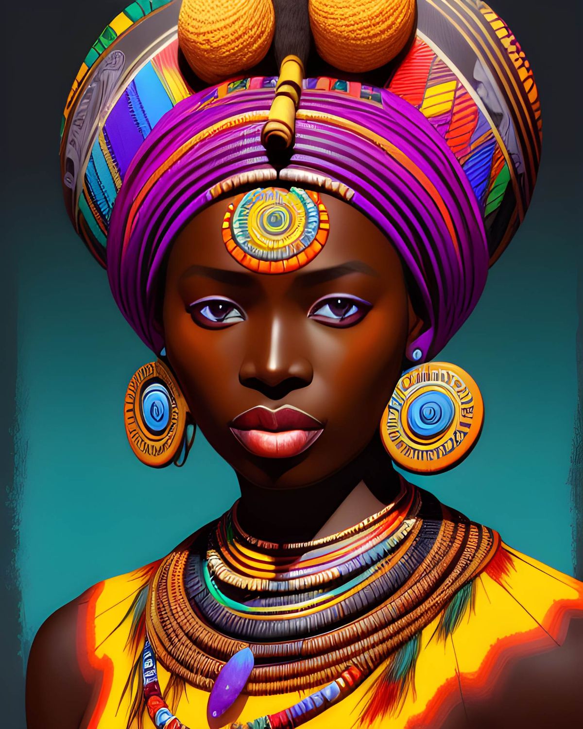 Tribal Woman 2 - Specially ordered for you. Delivery is approximately 4 - 6 weeks.