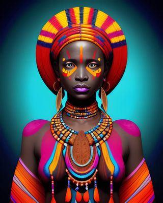 Tribal Woman 1 - Specially ordered for you. Delivery is approximately 4 - 6 weeks.