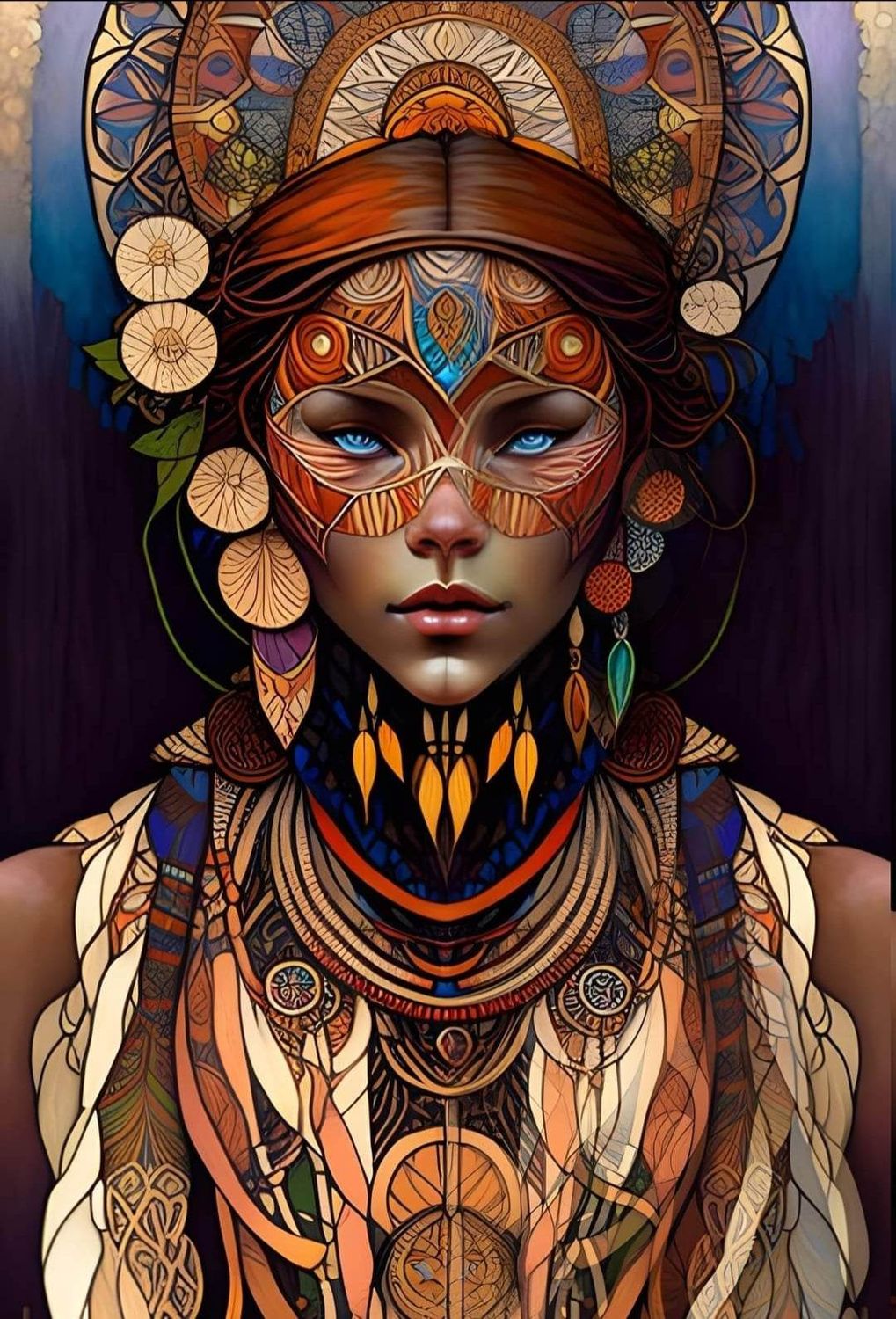 Tribal Woman 685 - Specially ordered for you. Delivery is approximately 4 - 6 weeks.