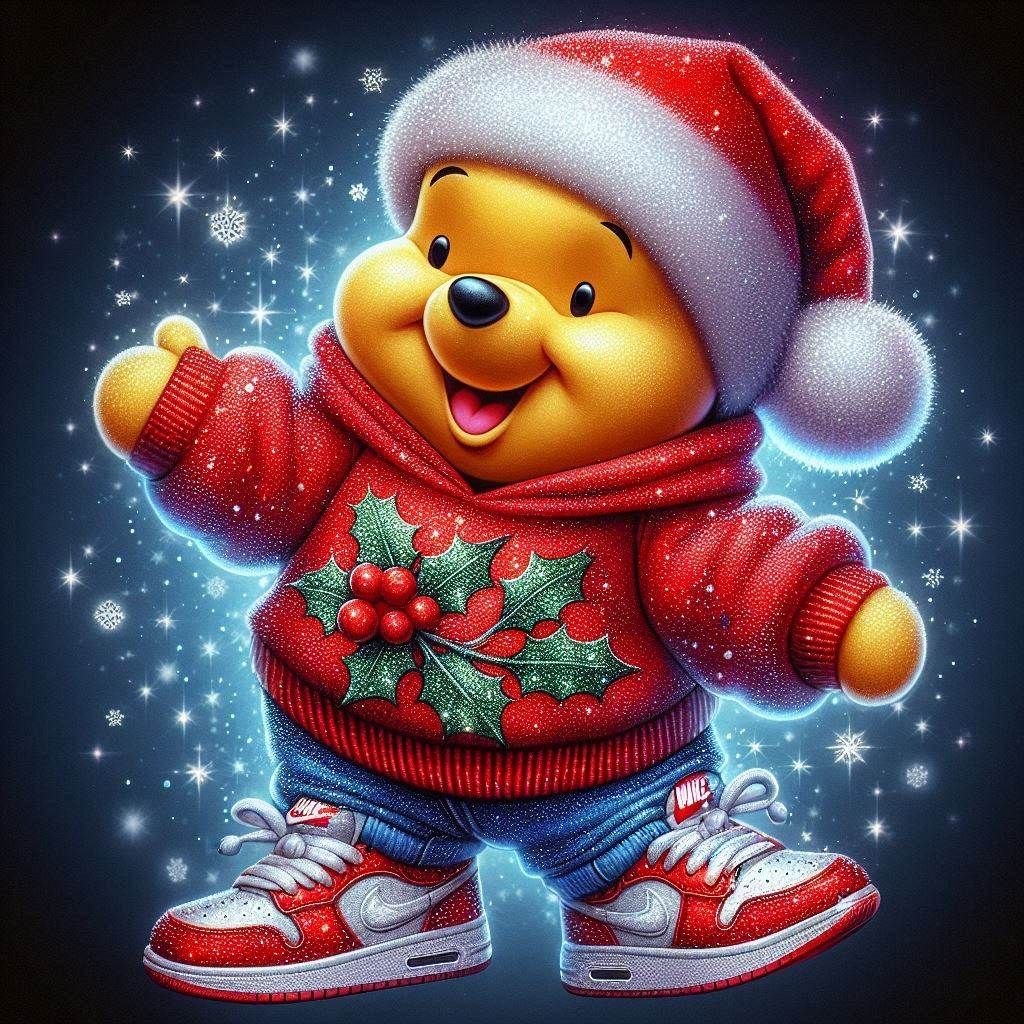 Winnie the pooh christmas F - Full Drill Diamond Painting - Specially ordered for you. Delivery is approximately 4 - 6 weeks.