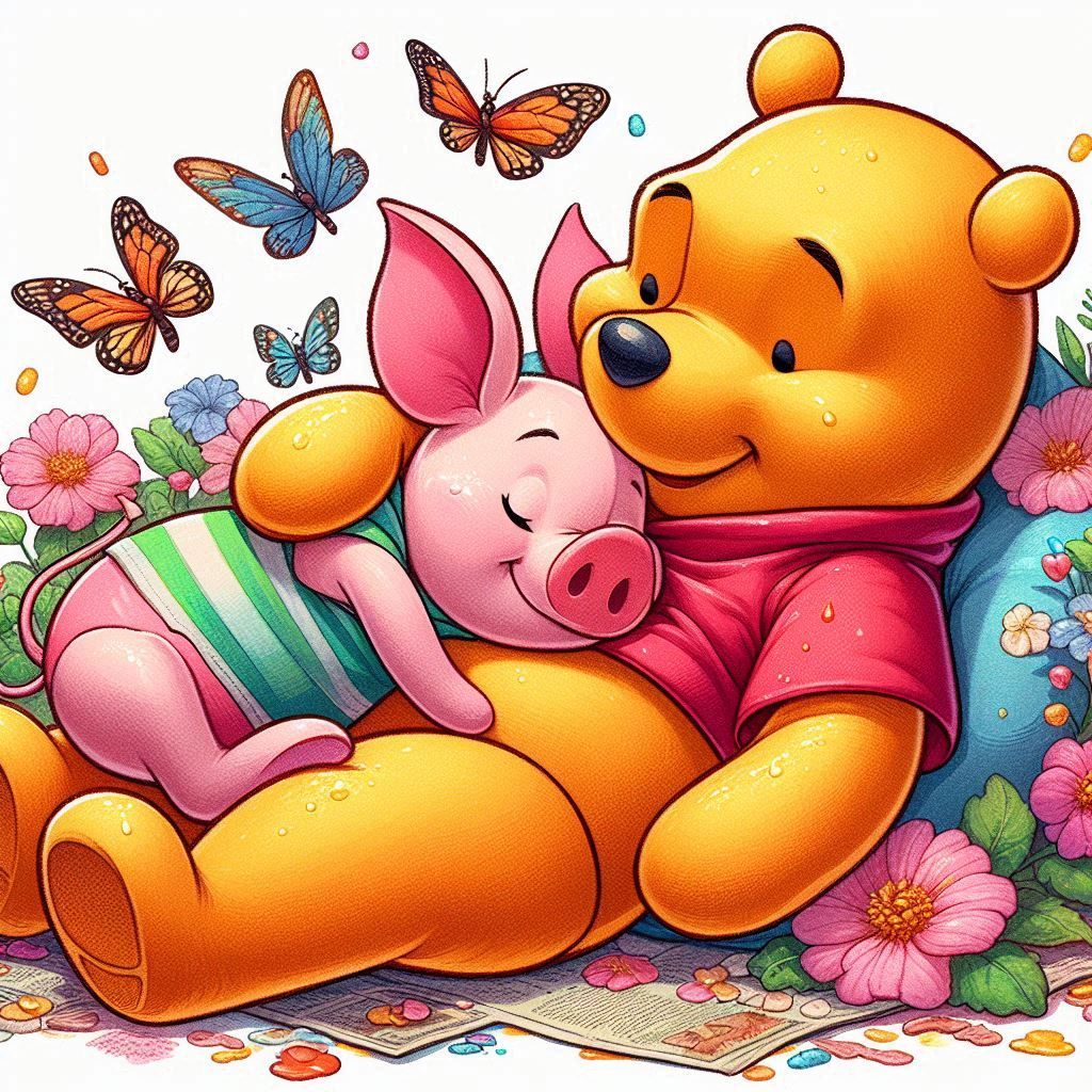 Winnie and Piglet B - Full Drill Diamond Painting - Specially ordered for you. Delivery is approximately 4 - 6 weeks.