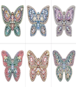 Keychains - Butterflies - Set of 6  - Diamond Painting Kit  YSK287