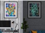 GLOW IN THE DARK - Partial Diamond Painting Kit - CAT