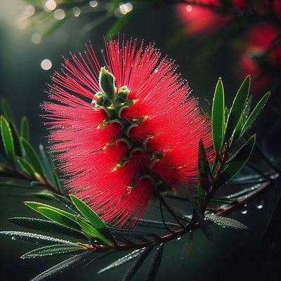 Australian Bottle Brush - Full Drill Diamond Painting - Specially ordered for you. Delivery is approximately 4 - 6 weeks.