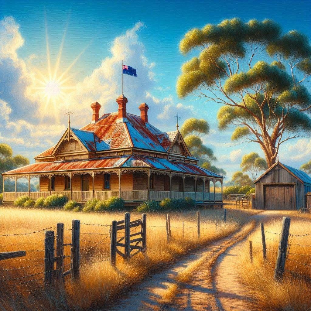 Aussie Homestead J - Full Drill Diamond Painting - Specially ordered for you. Delivery is approximately 4 - 6 weeks.