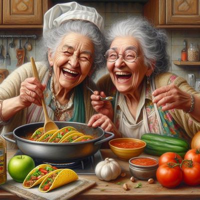 2 Old Ladies - Full Drill Diamond Painting - Specially ordered for you. Delivery is approximately 4 - 6 weeks.