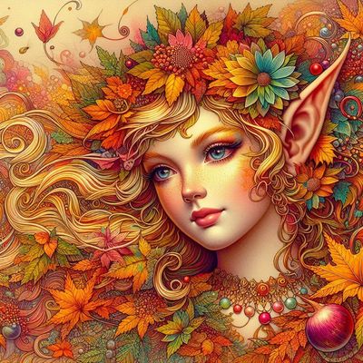 Autumn Elf A - Full Drill Diamond Painting - Specially ordered for you. Delivery is approximately 4 - 6 weeks.