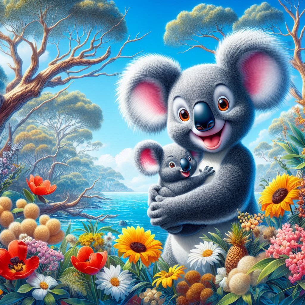 Koala and Baby - Full Drill Diamond Painting - Specially ordered for you. Delivery is approximately 4 - 6 weeks.