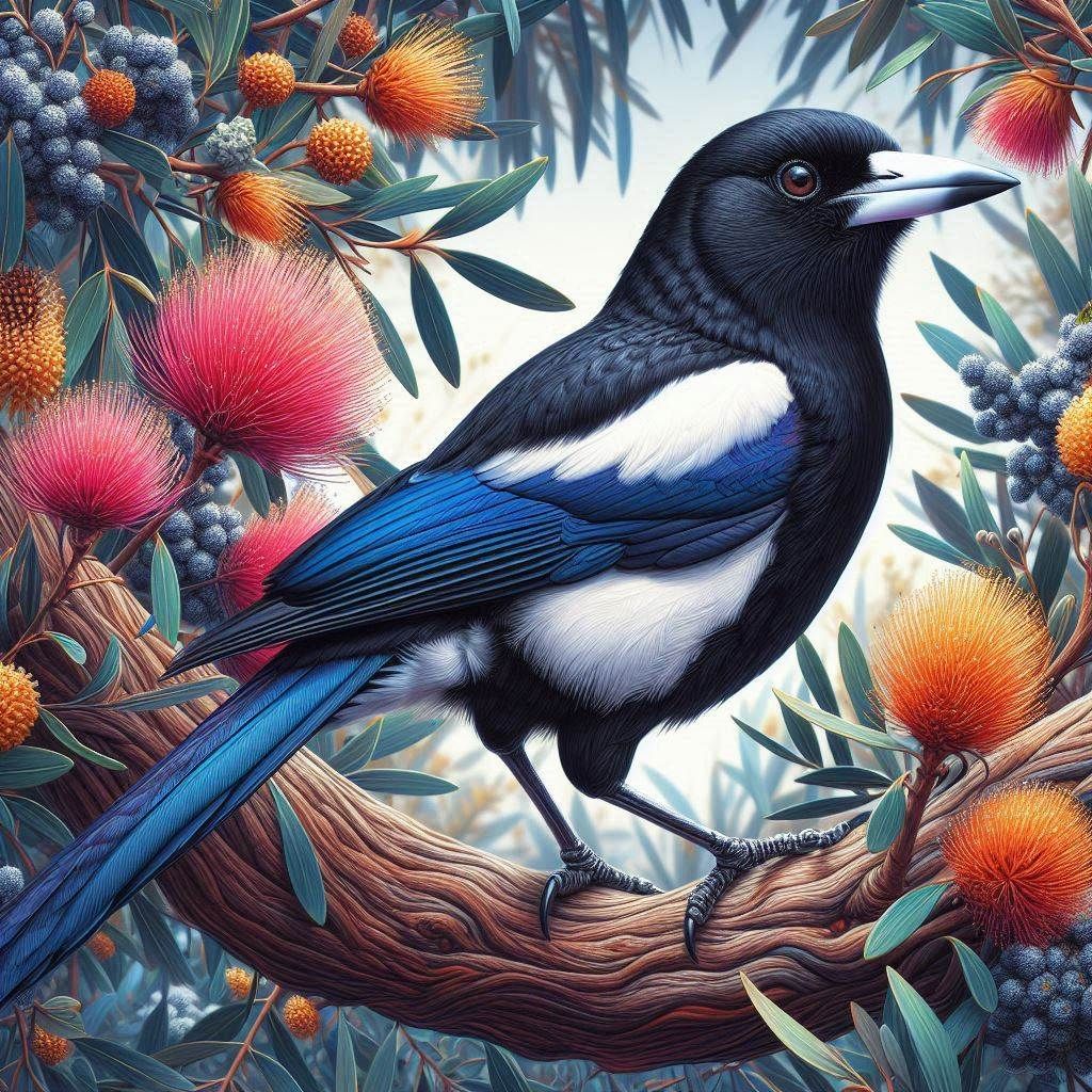 Magpie - Full Drill Diamond Painting - Specially ordered for you. Delivery is approximately 4 - 6 weeks.