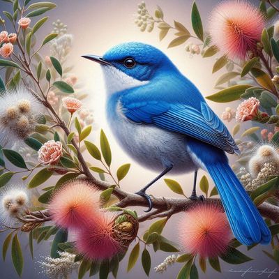 Blue Wren E - Full Drill Diamond Painting - Specially ordered for you. Delivery is approximately 4 - 6 weeks.