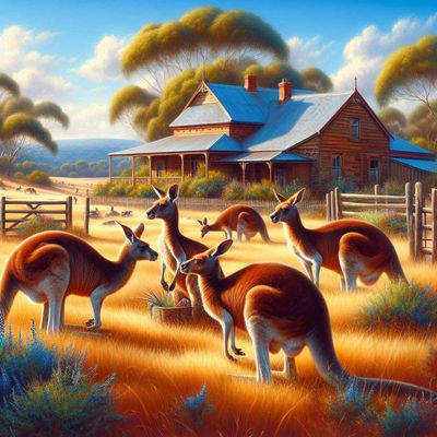 Aussie Homestead B - Full Drill Diamond Painting - Specially ordered for you. Delivery is approximately 4 - 6 weeks.