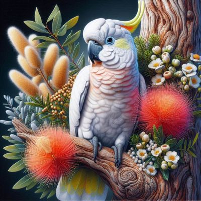 Cockatoo A - Full Drill Diamond Painting - Specially ordered for you. Delivery is approximately 4 - 6 weeks.