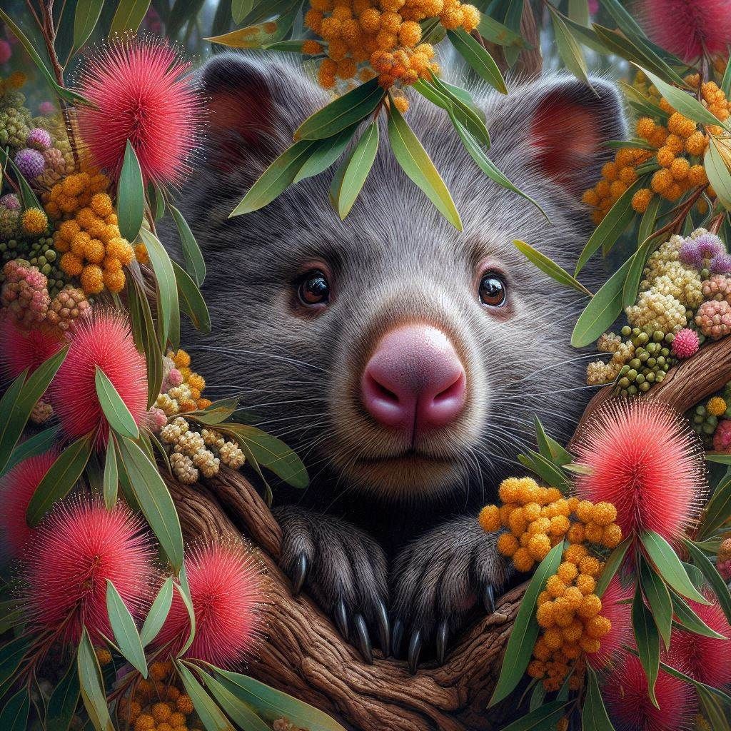 Wombat - Full Drill Diamond Painting - Specially ordered for you. Delivery is approximately 4 - 6 weeks.