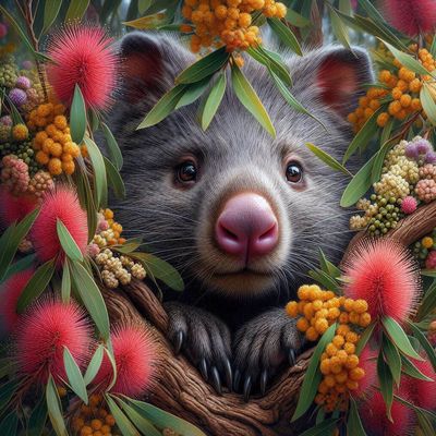 Wombat - Full Drill Diamond Painting - Specially ordered for you. Delivery is approximately 4 - 6 weeks.
