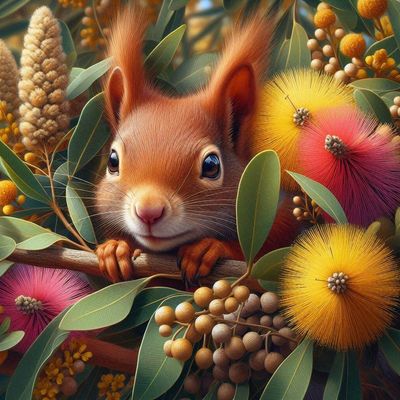 Squirrell - Full Drill Diamond Painting - Specially ordered for you. Delivery is approximately 4 - 6 weeks.