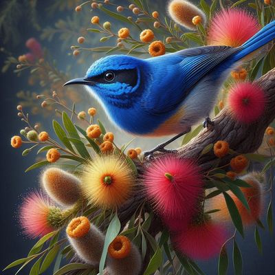 Blue Wren C - Full Drill Diamond Painting - Specially ordered for you. Delivery is approximately 4 - 6 weeks.