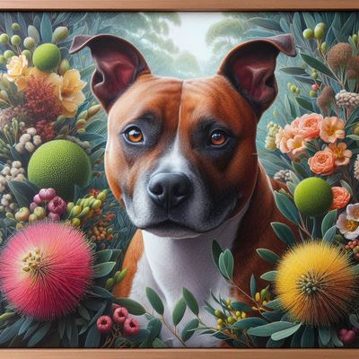 Staffy B - Full Drill Diamond Painting - Specially ordered for you. Delivery is approximately 4 - 6 weeks.
