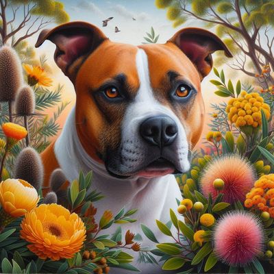 Staffy - Full Drill Diamond Painting - Specially ordered for you. Delivery is approximately 4 - 6 weeks.