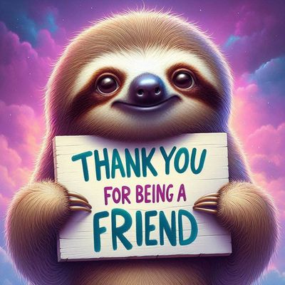 Thank you for being a friend B - Full Drill Diamond Painting - Specially ordered for you. Delivery is approximately 4 - 6 weeks.