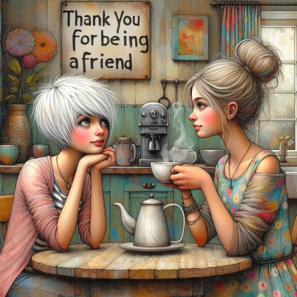 Thank you for being a friend - Full Drill Diamond Painting - Specially ordered for you. Delivery is approximately 4 - 6 weeks.