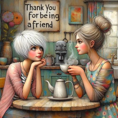 Thank you for being a friend - Full Drill Diamond Painting - Specially ordered for you. Delivery is approximately 4 - 6 weeks.