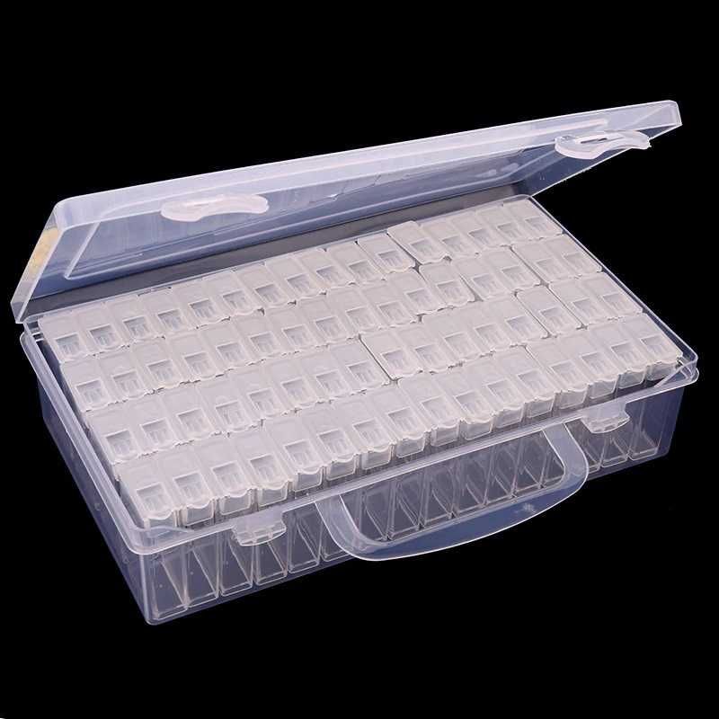 64 pc18.14 Tic Tac Diamond Painting Drills Storage Container