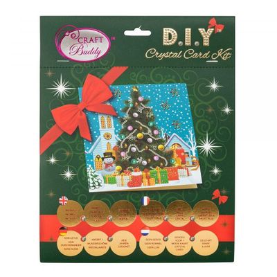 CRAFT BUDDY CRYSTAL CARD KIT CHRISTMAS TREE