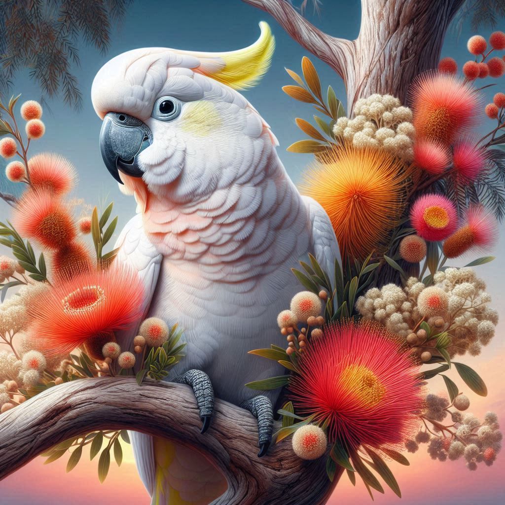 Cockatoo B - 30 x 30cm Full Drill AB Kit, (Round drills) - Currently in stock