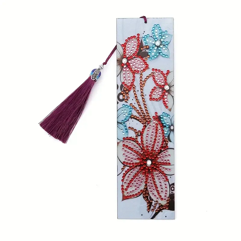 Diamond Painting Bookmark - Flowers- M050