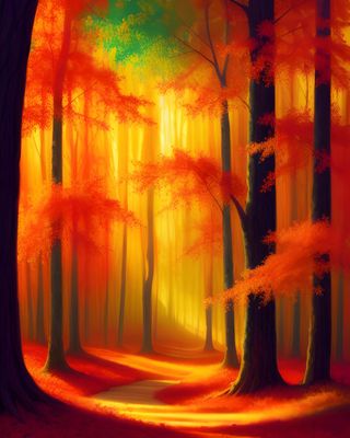 Autumn Forest 4 - DELUXE Full Drill Kit (Square drills) - 40 x 50cm - Currently in stock