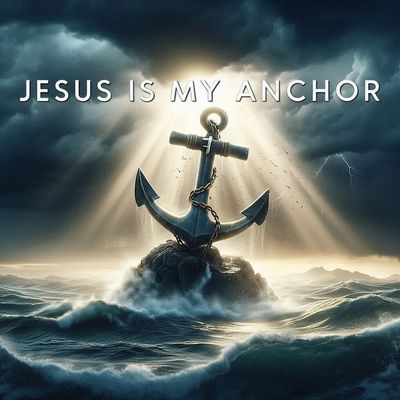 Jesus is my anchor - DELUXE Full Drill Kit, (Round drills) - 60 x 60cm  Currently in stock