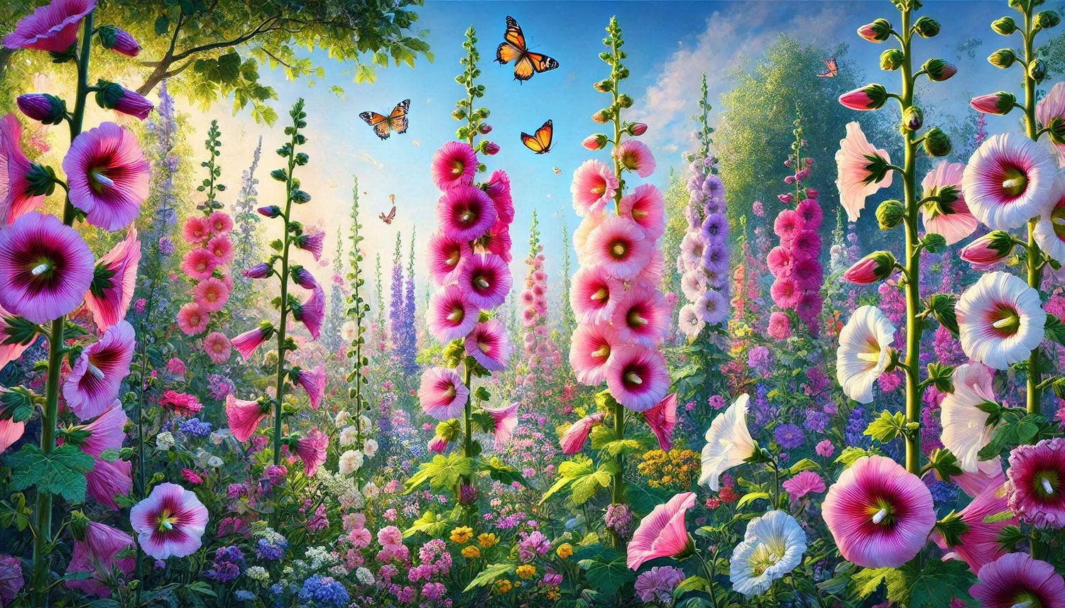 Flower Farm - DELUXE Full Drill Kit with ABs (Round drills) 50 x 60cm - Currently in stock