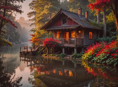 Lakeside Cabin -  Specially ordered for you. Delivery is approximately 4 - 6 weeks.