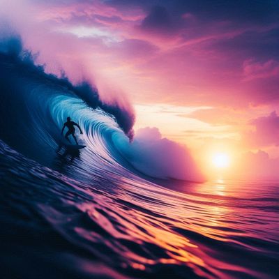 Surfer - Full Drill, (Round) 70 x 70cm - Currently in stock