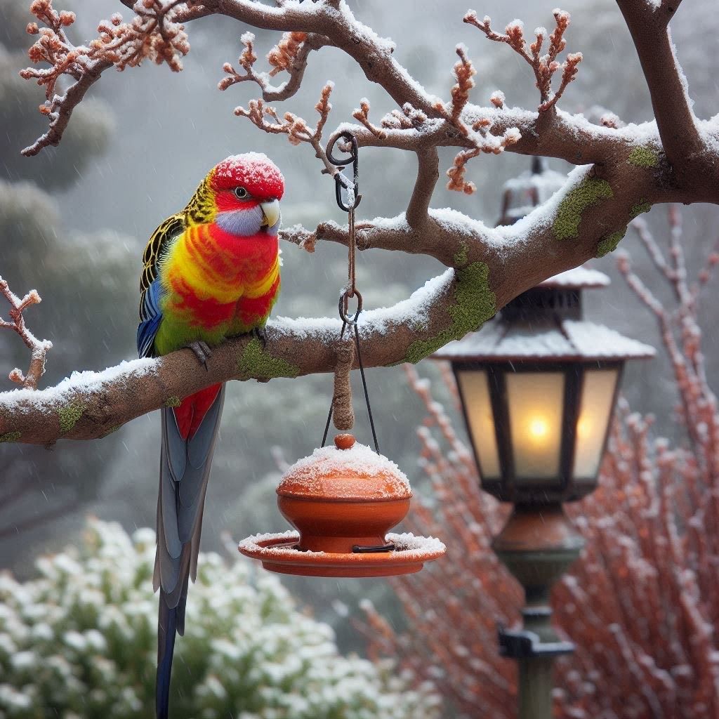 Parrot in the snow- DELUXE Full Drill Kit with ABs (Square drills) 50 x 50cm - Currently in stock