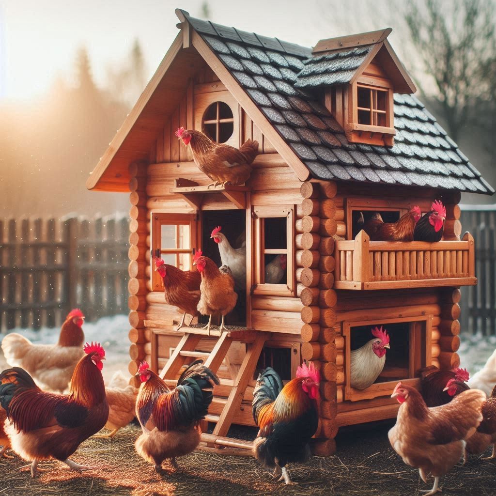 Chicken Mansion - Deluxe Full Drill Diamond Painting Kit (Round) 50 x 50cm - Currently in stock