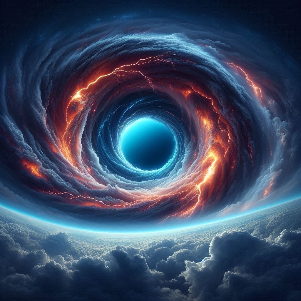 Eye of the storm- DELUXE Full Drill Kit, AB Square drills) - 60 x 60cm  Currently in stock