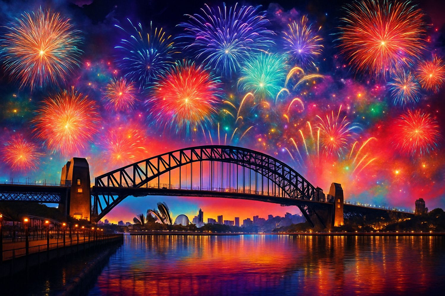 Sydney Harbour Bridge - DELUXE Full Drill AB Kit (Round drills) - 60 x 90cm   Currently in stock