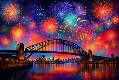 Sydney Harbour Bridge - DELUXE Full Drill AB Kit (Round drills) - 60 x 90cm   Currently in stock