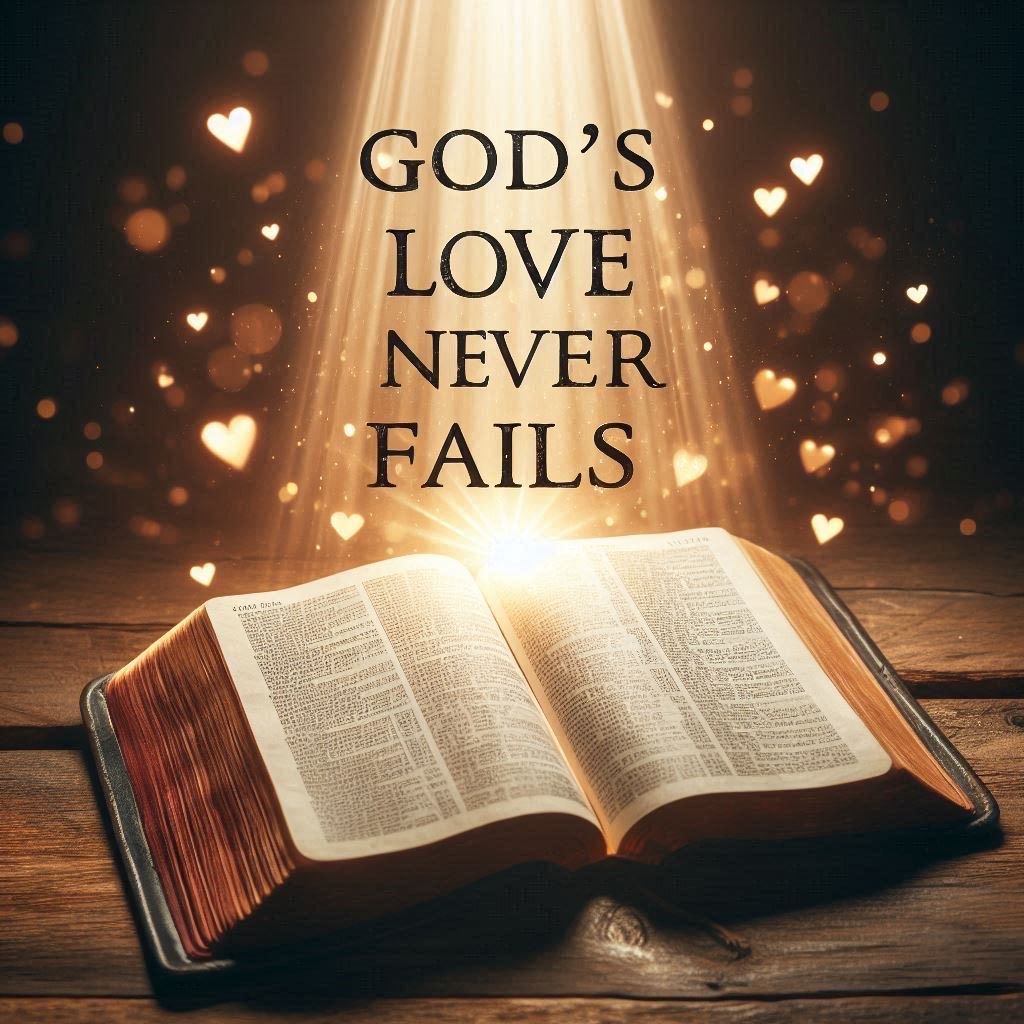 God&#39;s love never fails- DELUXE Full Drill Kit, (Square drills) - 60 x 60cm