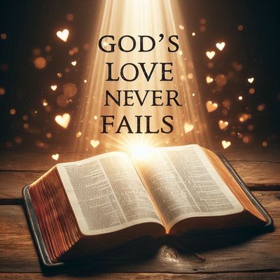 God&#39;s love never fails- DELUXE Full Drill Kit, (Square drills) - 60 x 60cm