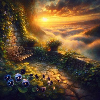 Mystical Garden - Deluxe Full Drill Diamond Painting Kit (Square) 50 x 50cm - Currently in stock