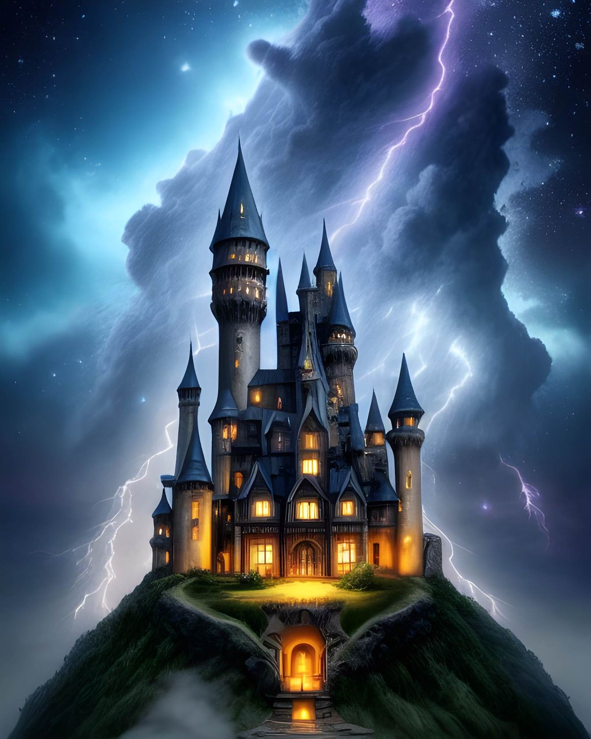 Haunted house- DELUXE Full Drill Kit with ABs (Round drills) 50 x 60cm - Currently in stock