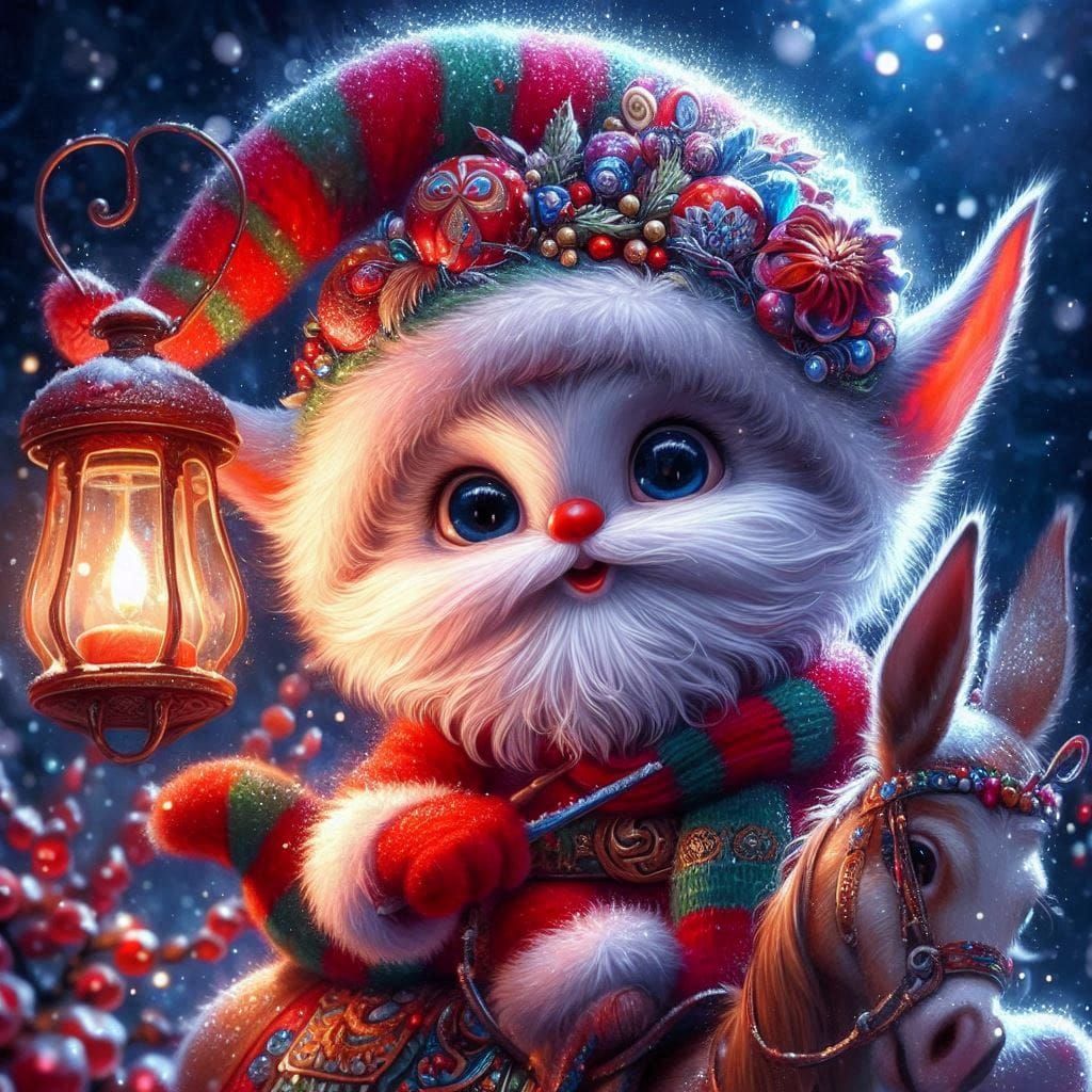 Christmas Elf - Full Drill Diamond Painting - Specially ordered for you. Delivery is approximately 4 - 6 weeks.