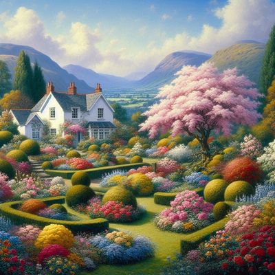House &amp; garden- Full Drill Diamond Painting - Specially ordered for you. Delivery is approximately 4 - 6 weeks.